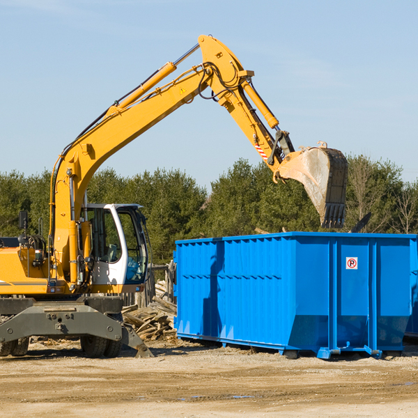 are there any restrictions on where a residential dumpster can be placed in Milton Georgia